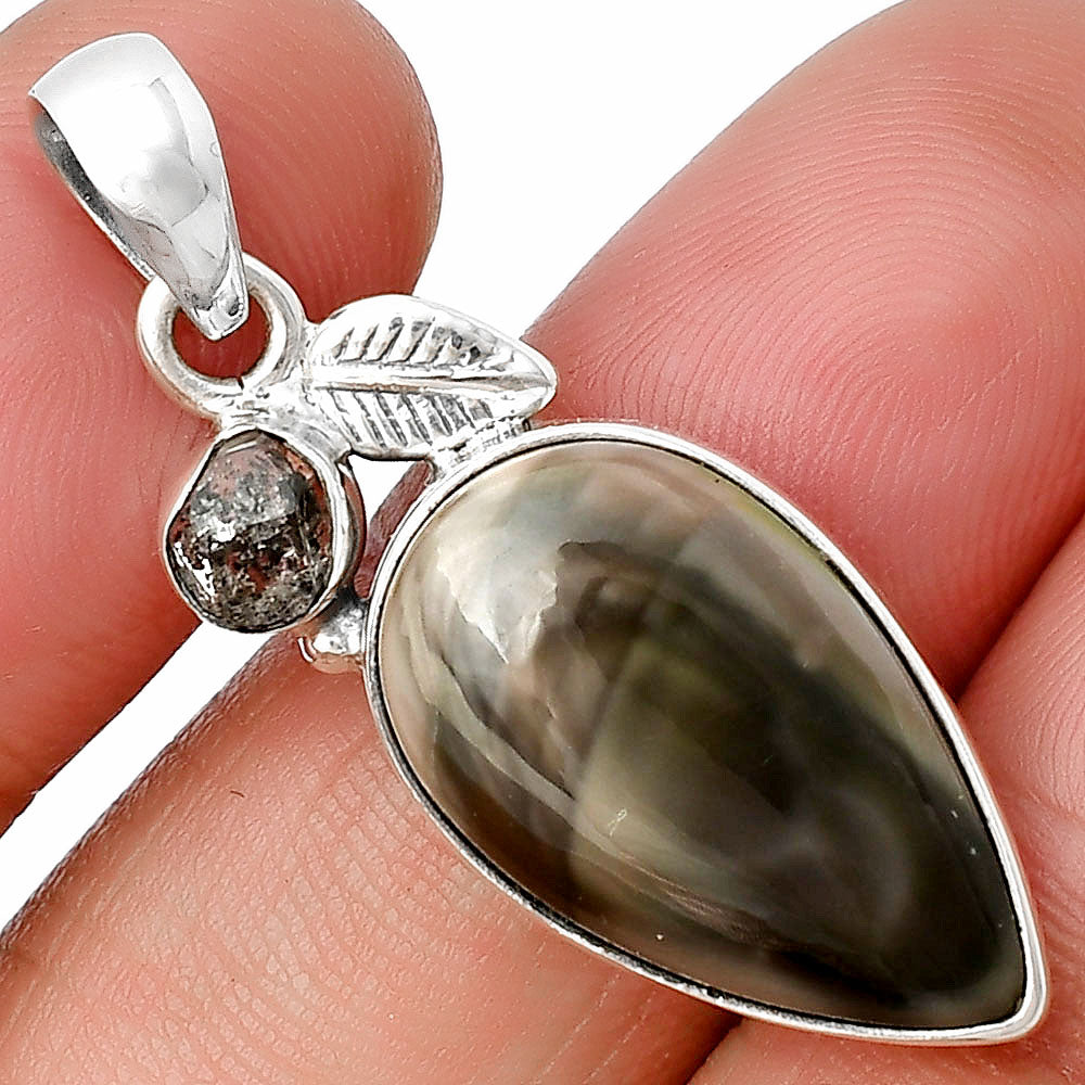 Imperial Jasper & Herkimer Diamond Pendant P-1652 SDP137594