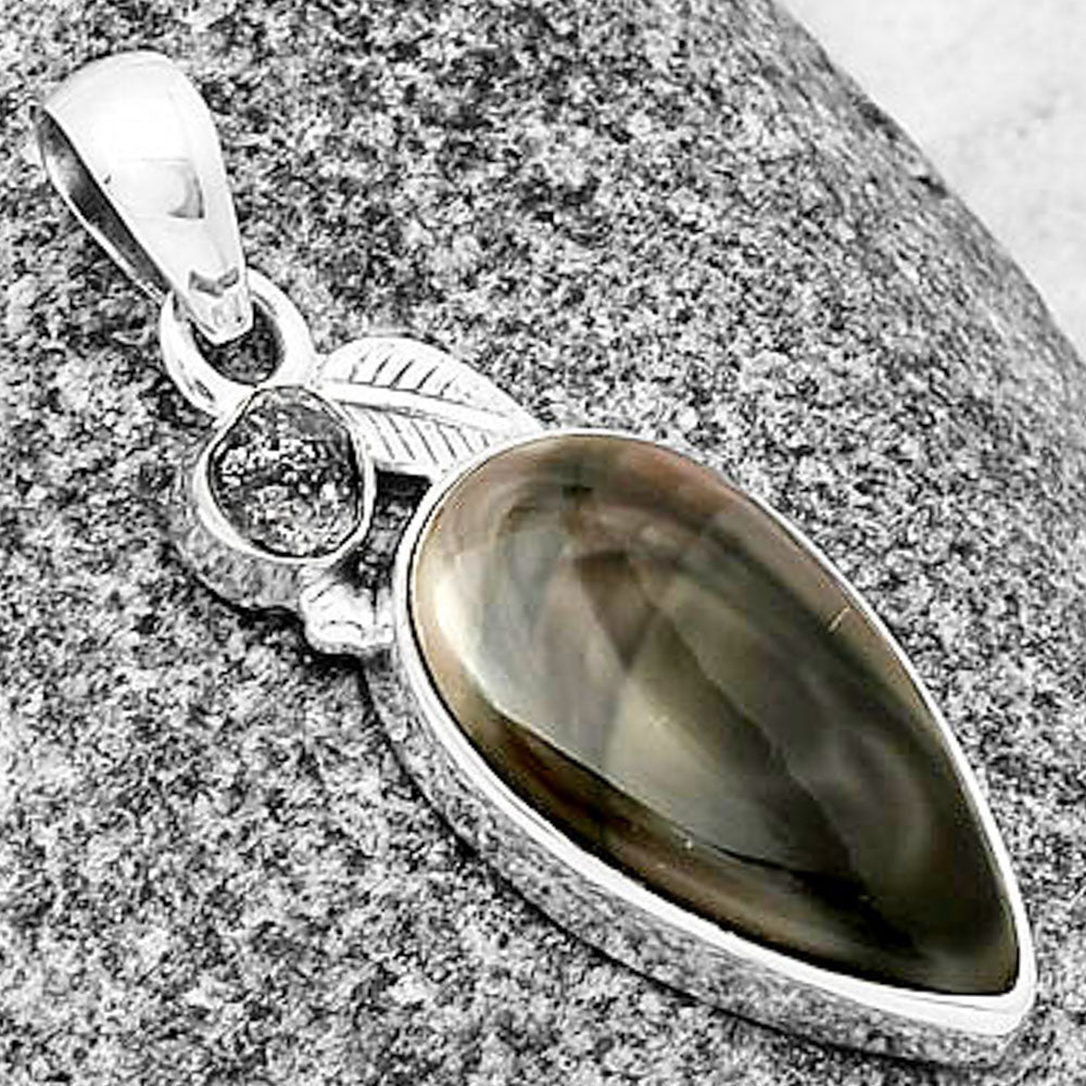 Imperial Jasper & Herkimer Diamond Pendant P-1652 SDP137594