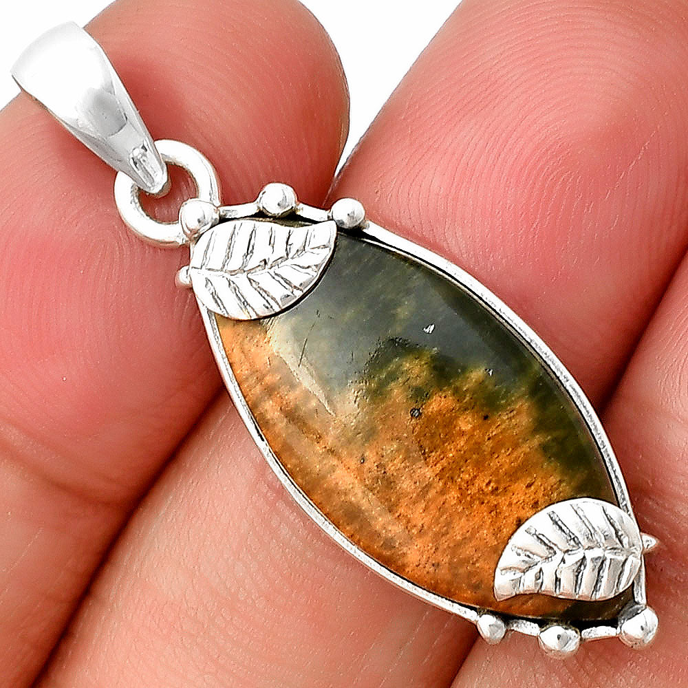 Natural Chrome Chalcedony Pendant P-1226 SDP137639