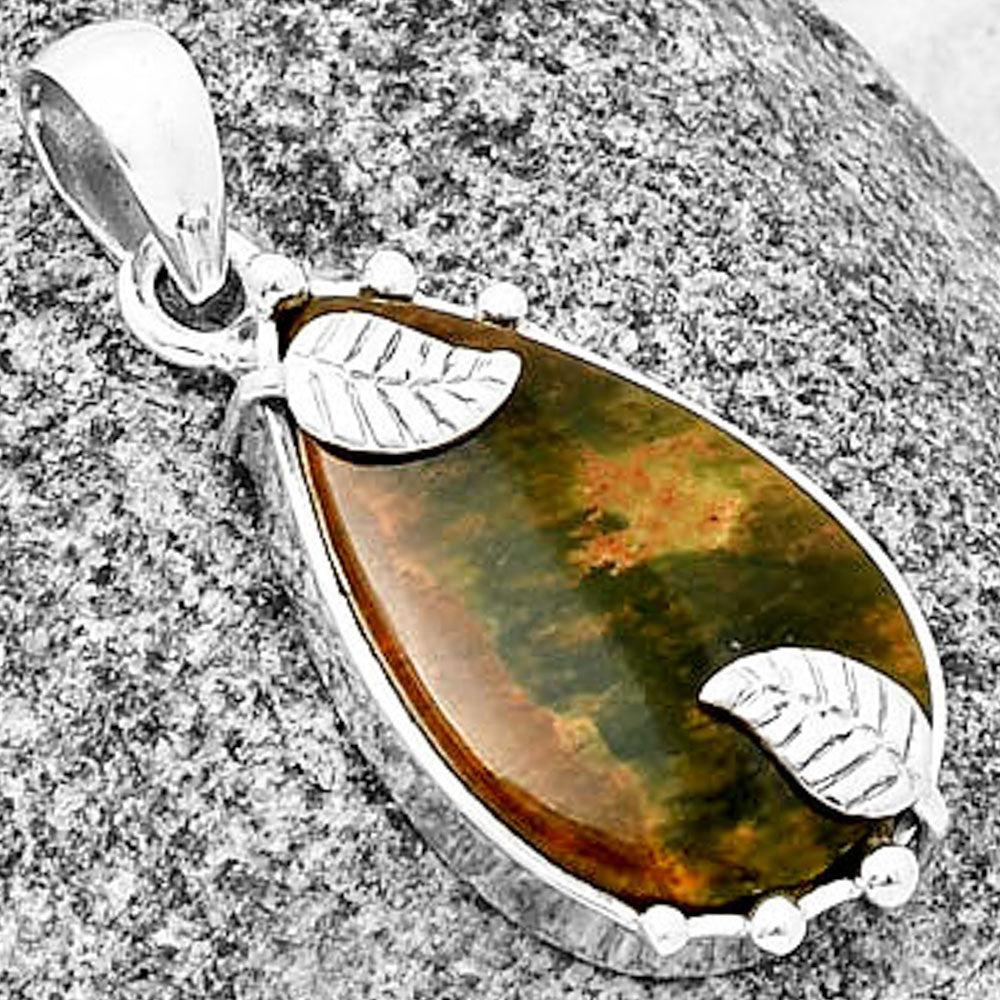 Natural Chrome Chalcedony Pendant P-1226 SDP137640