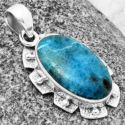 Neon Blue Apatite - Madagascar Pendant P-1485 SDP137649