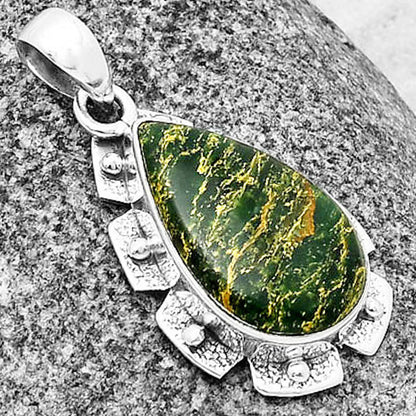 Natural Green Fuchsite Pendant P-1485 SDP137657