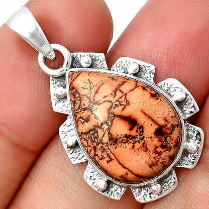 Natural Indian Paint Gemstone Pendant P-1485 SDP137658