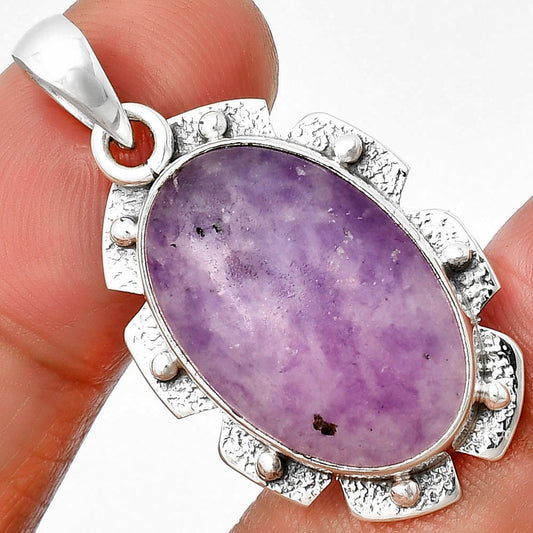 Natural Purple Lepidolite Pendant P-1485 SDP137666