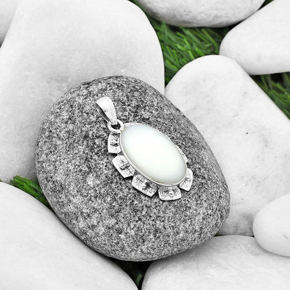 Natural White Opal Pendant P-1485 SDP137676