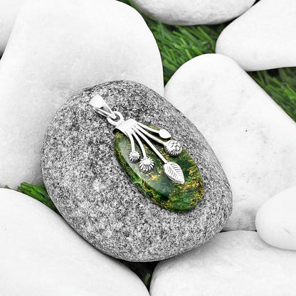 Natural Green Fuchsite Pendant P-1647 SDP137680