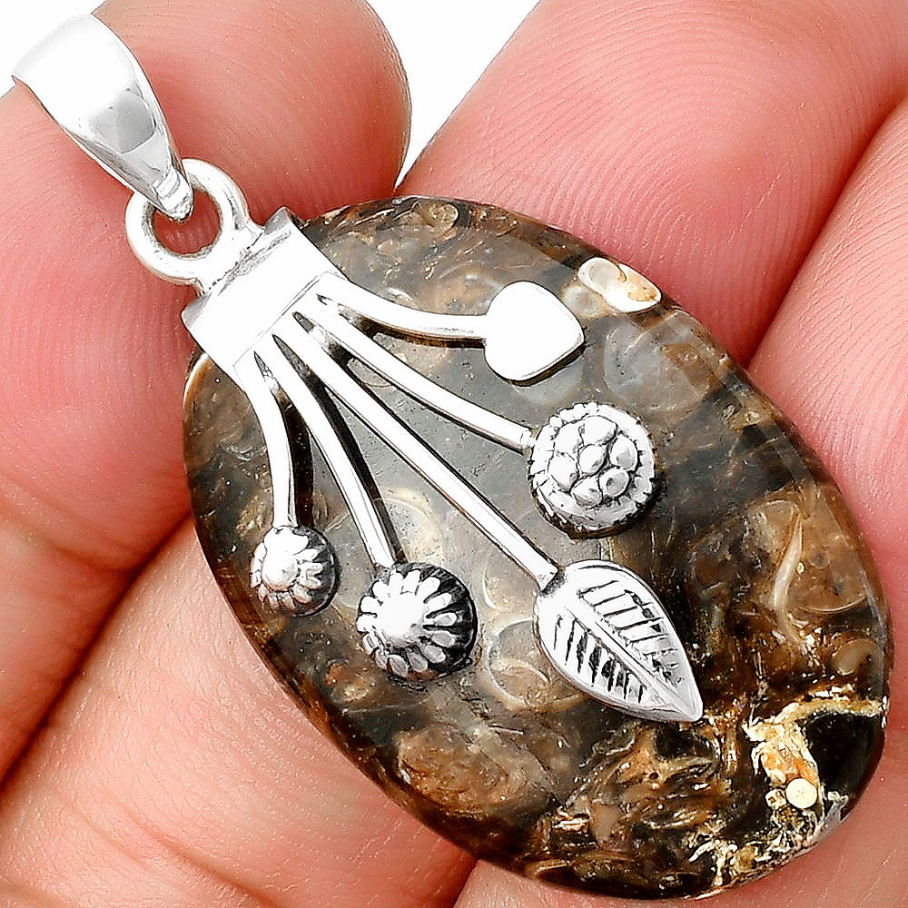 Natural Turtella Jasper - USA Pendant P-1647 SDP137691