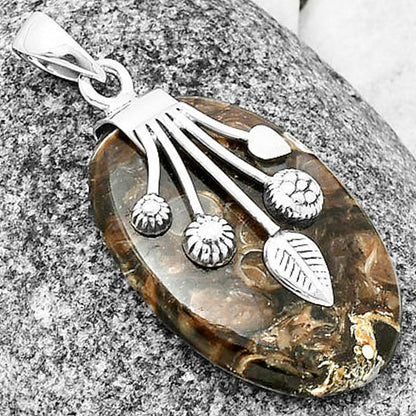 Natural Turtella Jasper - USA Pendant P-1647 SDP137691