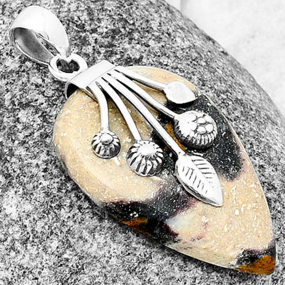 Natural Porcelain Jasper Pendant P-1647 SDP137692