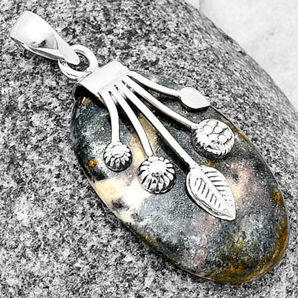 Natural Porcelain Jasper Pendant P-1647 SDP137708