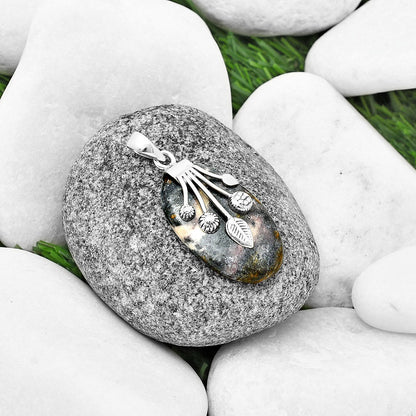 Natural Porcelain Jasper Pendant P-1647 SDP137708