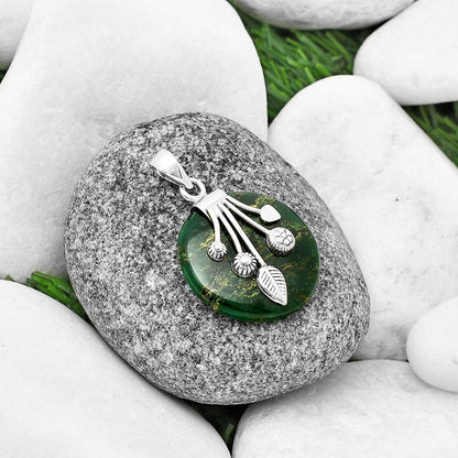 Natural Green Fuchsite Pendant P-1647 SDP137711