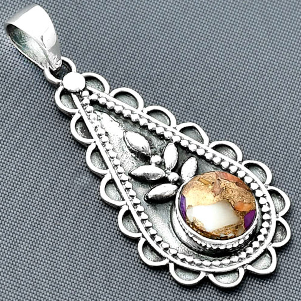 Spiny Oyster Turquoise - Arizona Pendant P-1033 SDP137902