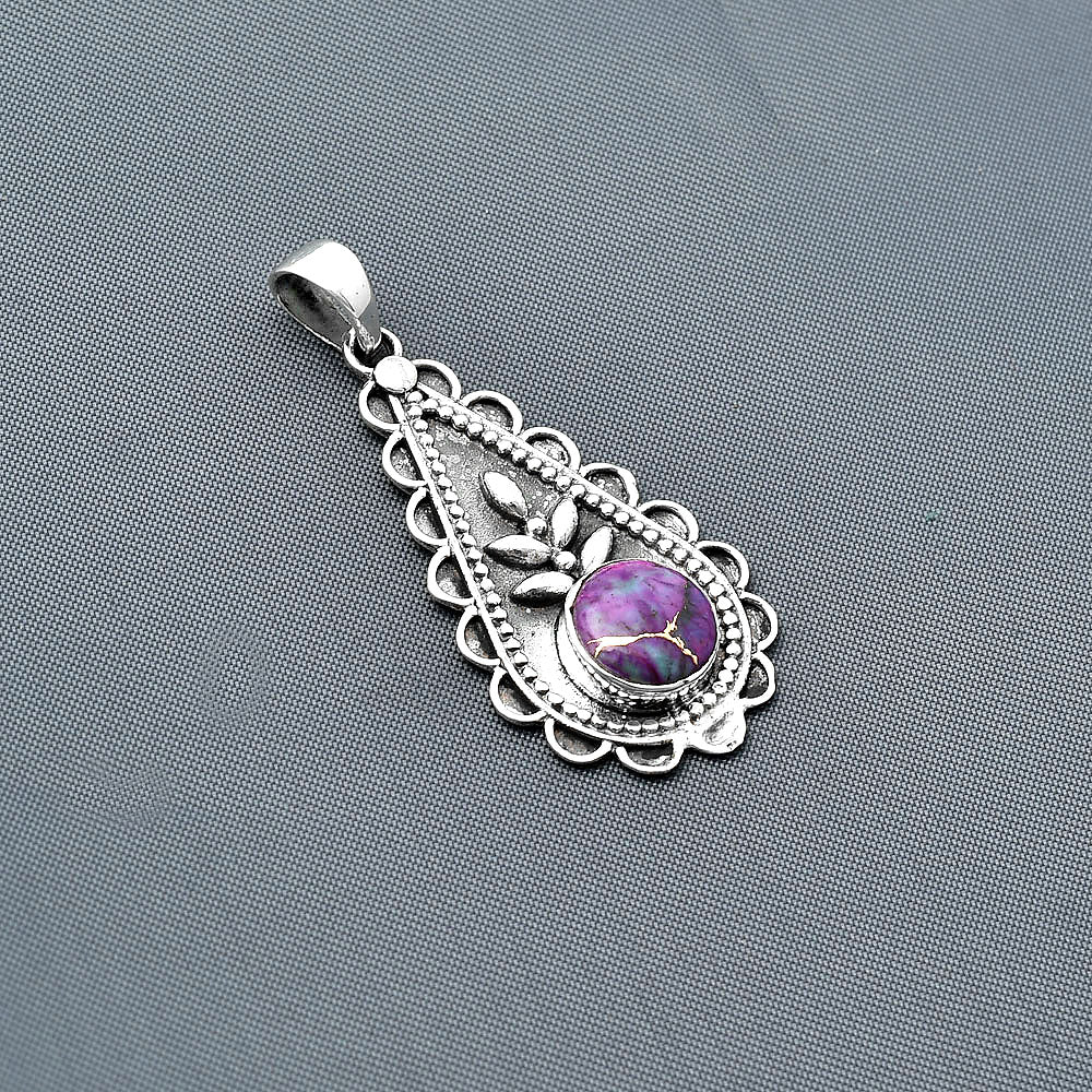 Copper Purple Turquoise - Arizona Pendant P-1033 SDP137918