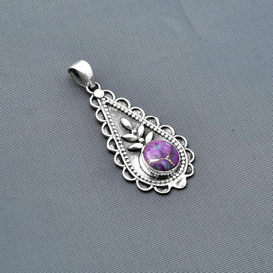 Copper Purple Turquoise - Arizona Pendant P-1033 SDP137918