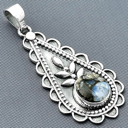 Llanite Blue Opal Crystal Sphere Pendant P-1033 SDP137922