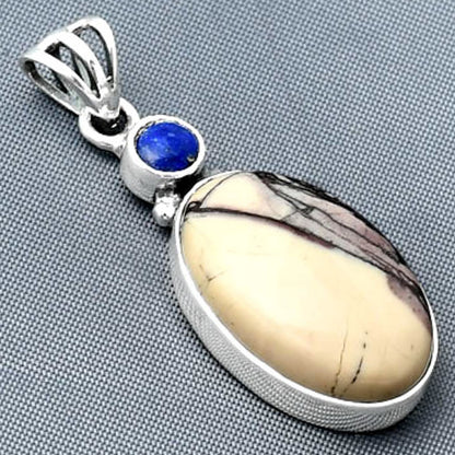 Porcelain Jasper & Lapis Lazuli Pendant P-1077 SDP138174
