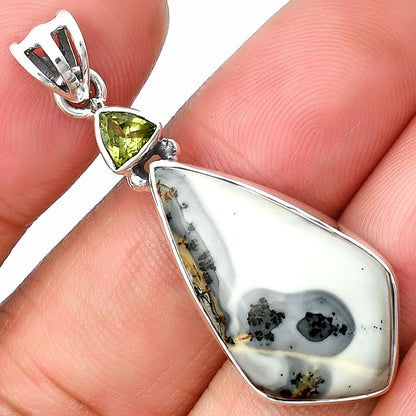 Maligano Jasper - Indonesia & Peridot Pendant P-1077 SDP138190
