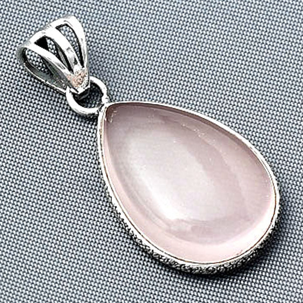 Natural Rose Quartz Cab - Madagascar Pendant P-1001 SDP138291