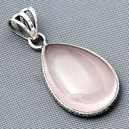 Natural Rose Quartz Cab - Madagascar Pendant P-1001 SDP138291
