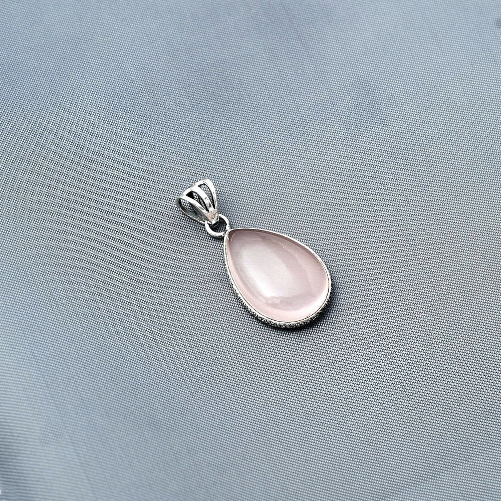 Natural Rose Quartz Cab - Madagascar Pendant P-1001 SDP138291