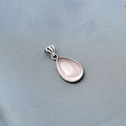Natural Rose Quartz Cab - Madagascar Pendant P-1001 SDP138291