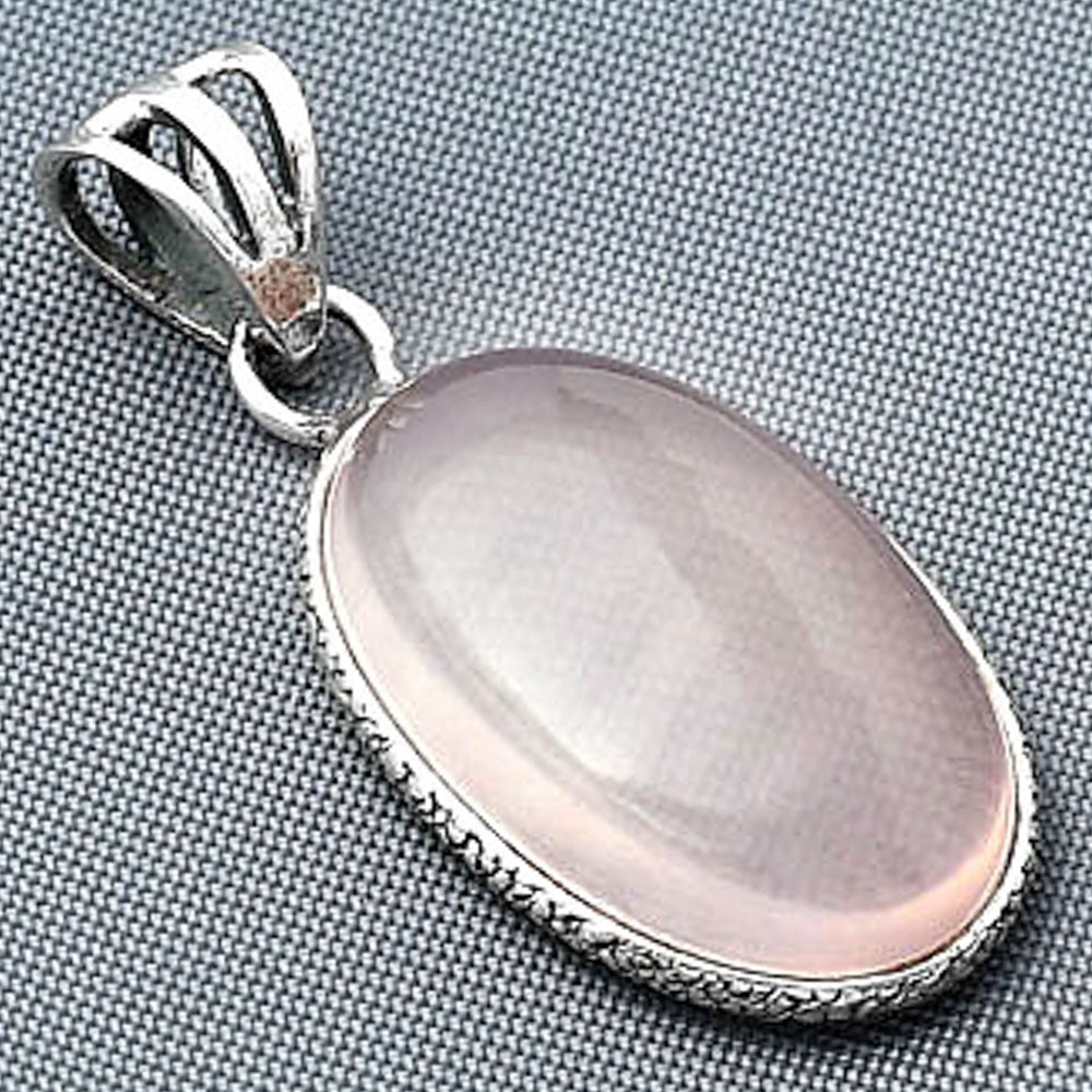 Natural Rose Quartz Cab - Madagascar Pendant P-1001 SDP138300