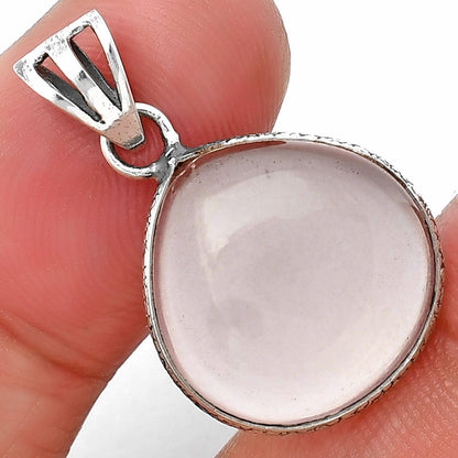 Natural Rose Quartz Cab - Madagascar Pendant P-1001 SDP138302