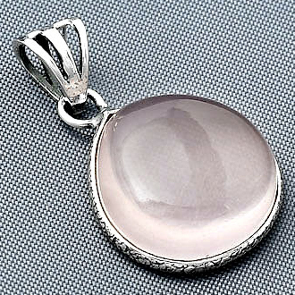 Natural Rose Quartz Cab - Madagascar Pendant P-1001 SDP138302