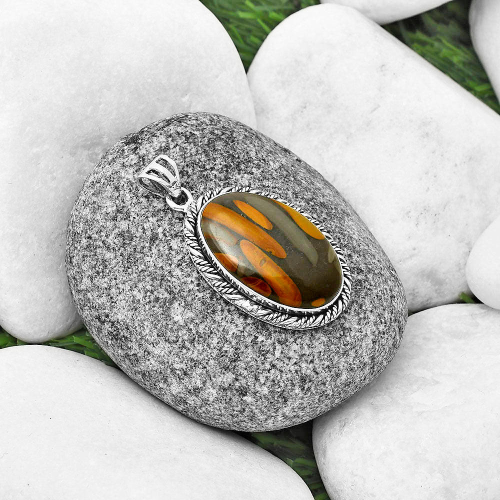 Natural Fruit Jasper Pendant P-1074 SDP138748