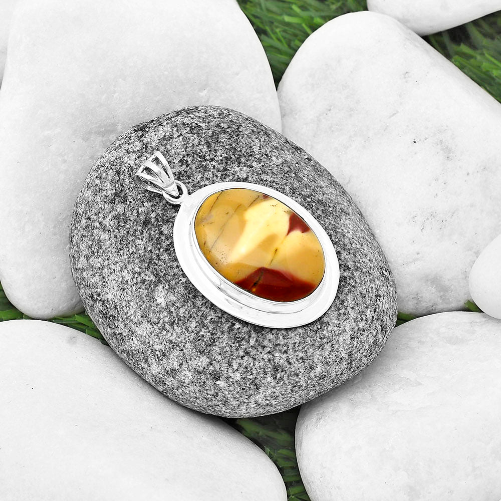 Natural Red Mookaite Pendant P-1076 SDP138793