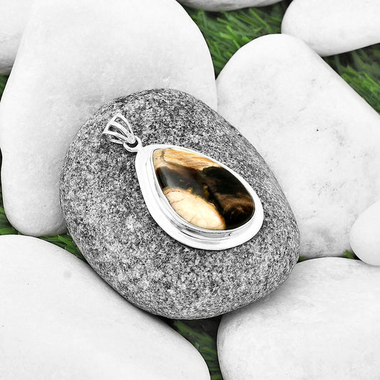 Natural Peanut Wood Pendant P-1076 SDP138800