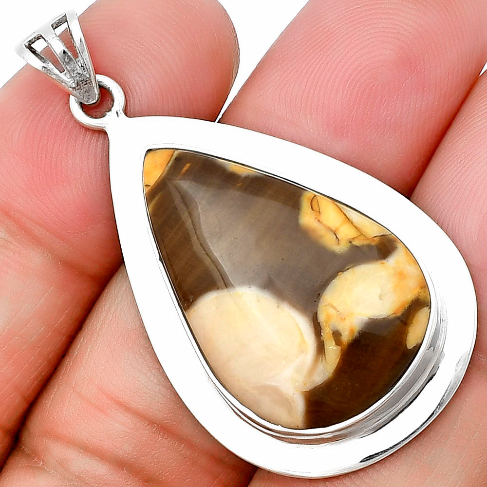 Natural Peanut Wood Pendant P-1076 SDP138809