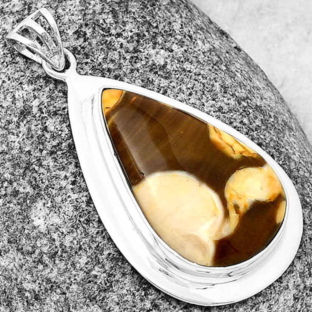 Natural Peanut Wood Pendant P-1076 SDP138809