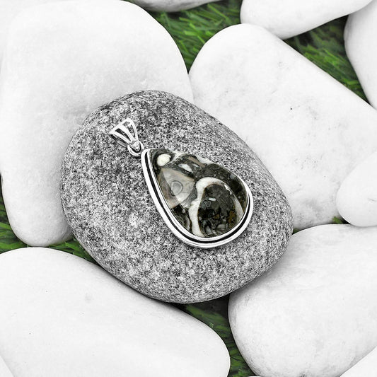 Natural Mexican Cabbing Fossil Pendant P-1050 SDP138860