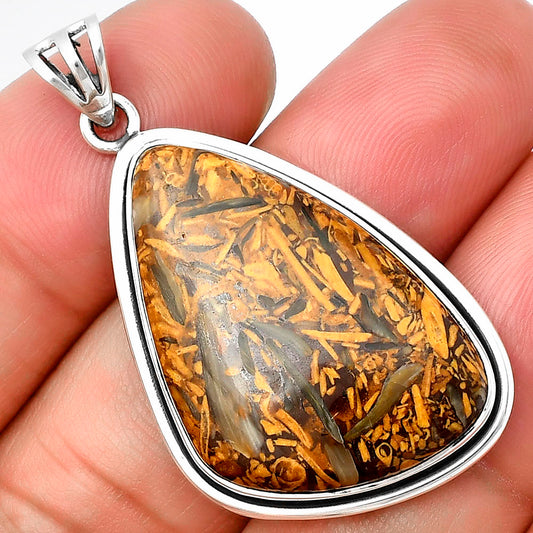 Natural Coquina Fossil Jasper - India Pendant P-1050 SDP138861