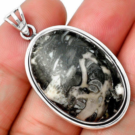 Natural Mexican Cabbing Fossil Pendant P-1050 SDP138881