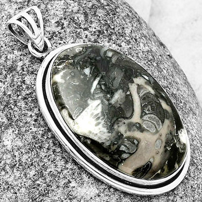 Natural Mexican Cabbing Fossil Pendant P-1050 SDP138881