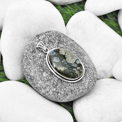 Llanite Blue Opal Crystal Sphere Pendant P-1050 SDP138910