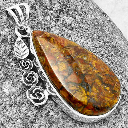 Floral - Rare Cady Mountain Agate Pendant P-1070 SDP138922