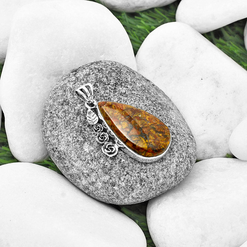 Floral - Rare Cady Mountain Agate Pendant P-1070 SDP138922