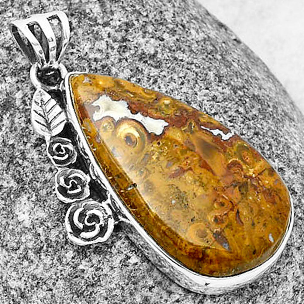 Floral - Rare Cady Mountain Agate Pendant P-1070 SDP138925