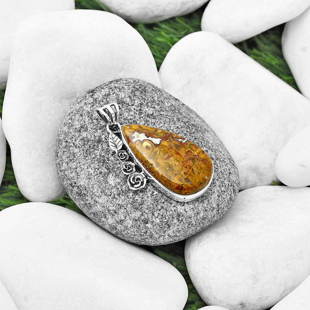 Floral - Rare Cady Mountain Agate Pendant P-1070 SDP138925