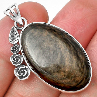 Floral - Natural Hypersthene - Canada Pendant P-1070 SDP138928
