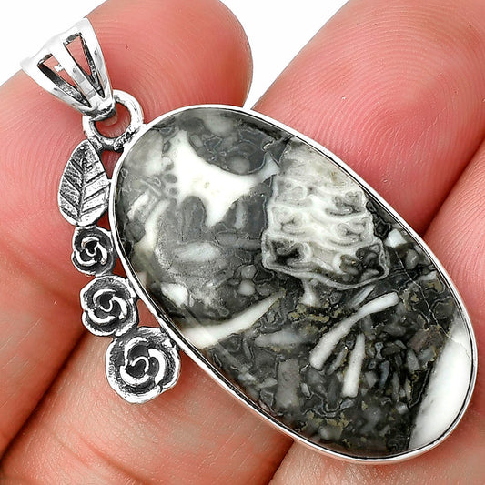 Floral - Natural Hornblende Pendant P-1070 SDP138948