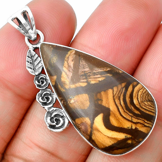 Floral - Natural Outback Jasper Pendant P-1070 SDP138962