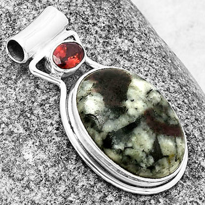 Natural Russian Eudialyte & Garnet Pendant P-1130 SDP139126