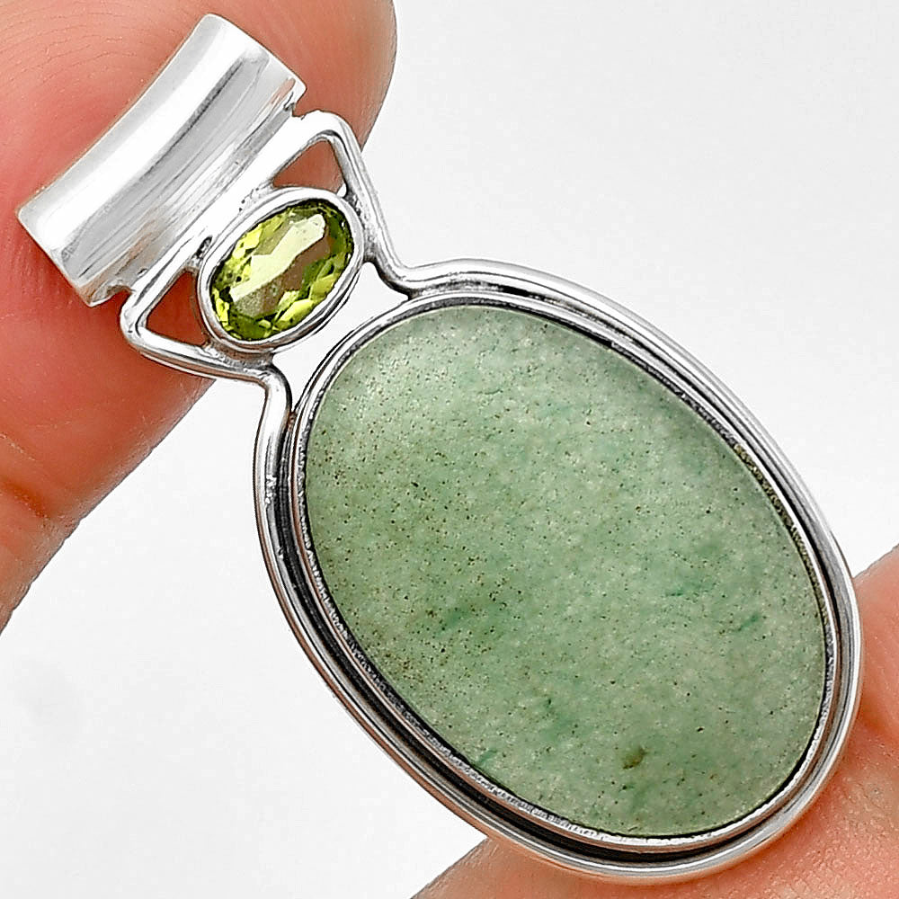 Natural Green Aventurine Pendant P-1130 SDP139152