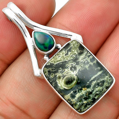 Star Galaxy Jasper & Black Ethiopian Opal Pendant P-1006 SDP139174