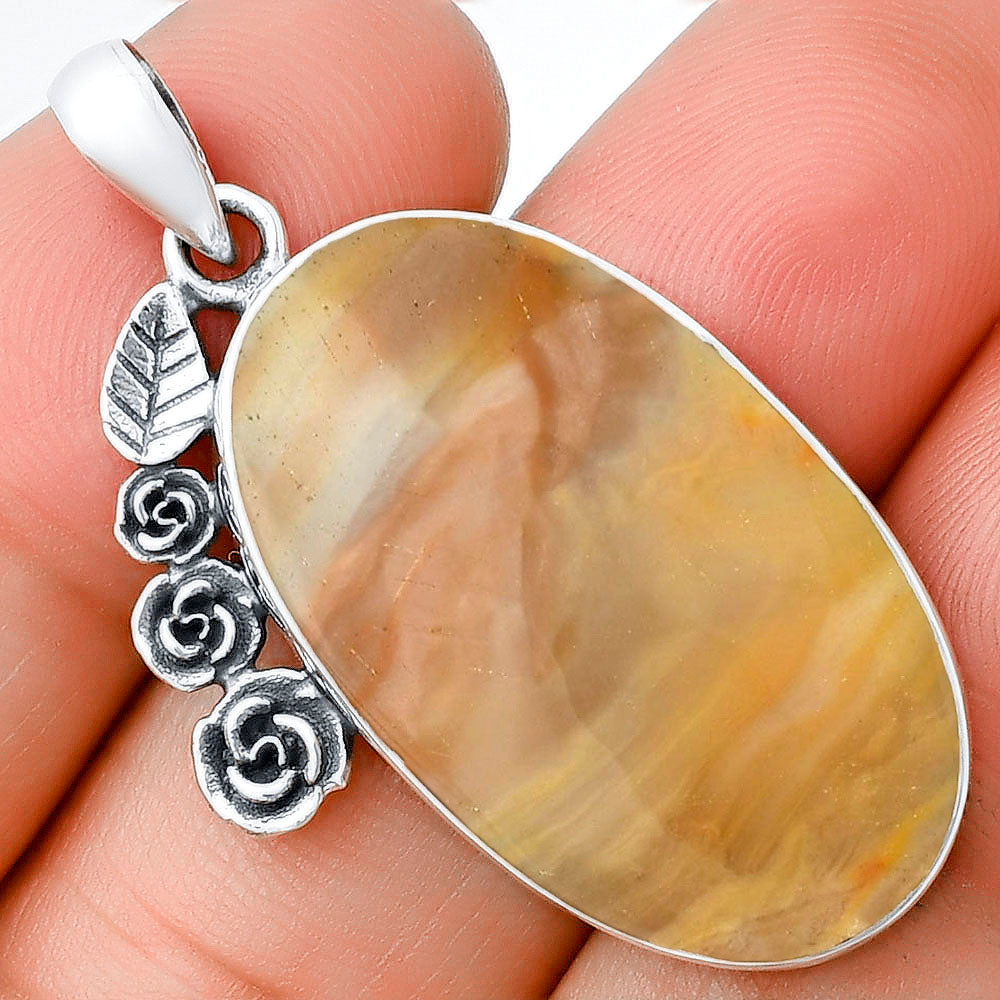 Floral - Imperial Dedise Jasper Pendant P-1070 SDP139475